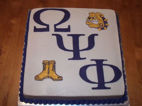 Omega Psi Phi Cake Decoration