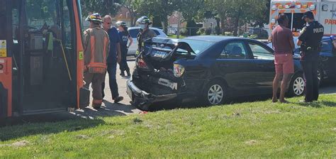 Miway Bus And Car Collide In Mississauga As Two Sent To Hospital Insauga