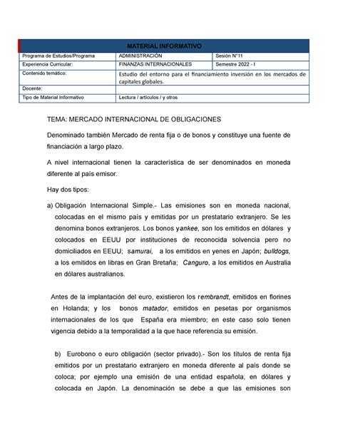 S11 Material Informativo MATERIAL INFORMATIVO Programa De Estudios