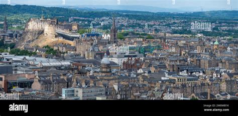 cityscape   capital city  scotlandwith famous landmarks