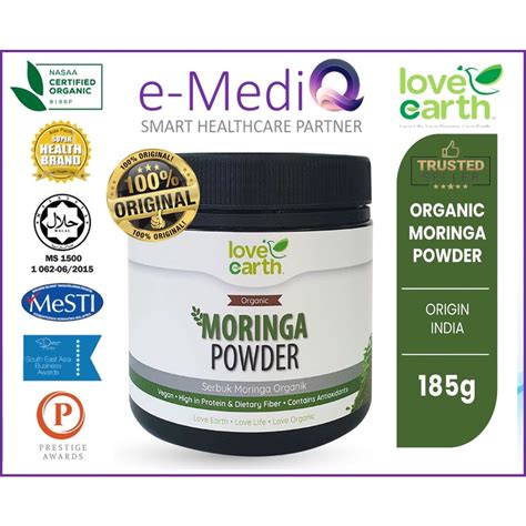 Love Earth Organic Moringa Powder Serbuk Moringa G Exp Feb