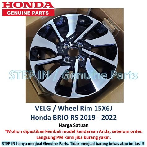 Jual Velg ORI Velk Honda All New BRIO RS 2019 2020 2021 2022 Baru Asli