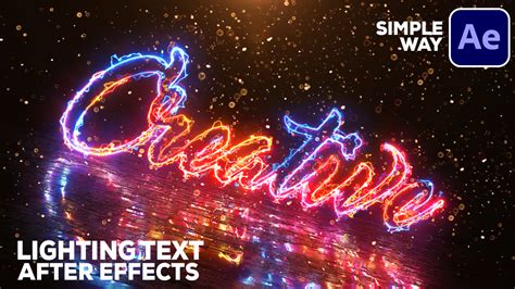 After Effects Electric Light Text Animation With Amazing Reflection