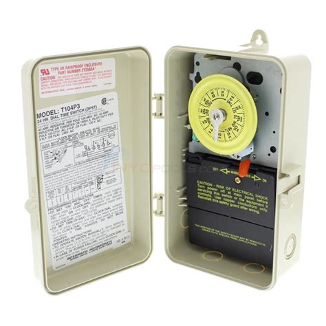 Intermatic Timer 220 Volt Plastic Enclosure T104p3