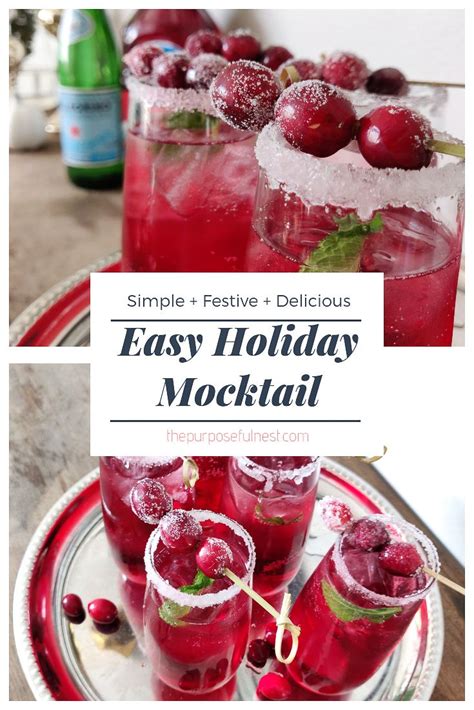 Here Is A Simple And Festive Holiday Mocktail Recipe To Get You Through