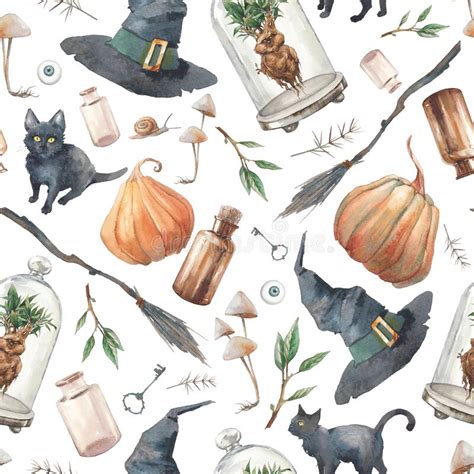 Halloween Seamless Pattern Stock Illustration Illustration Of