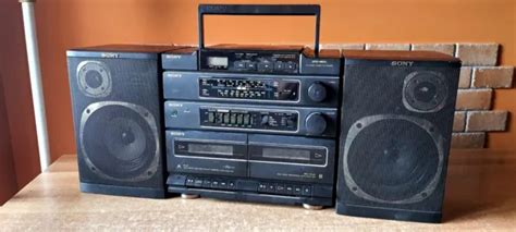 Boombox Ghetto Blaster Sony Cfd L Portable Cassette Eur