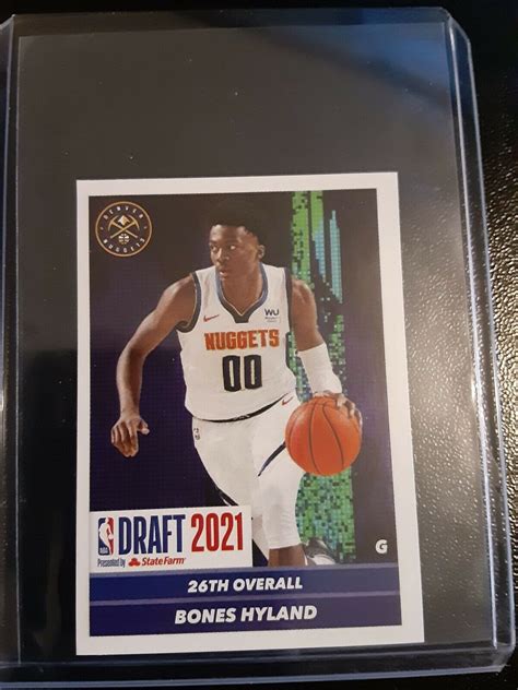 2021 22 Panini NBA Sticker Card Collection 104 Bones Hyland Draft