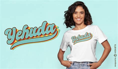 Descarga Vector De Dise O De Camiseta Con El Nombre De Yehuda