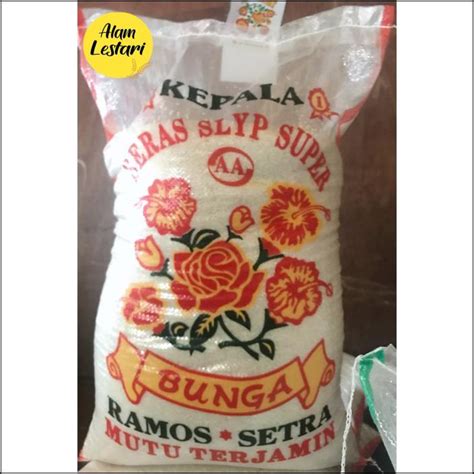 Jual BERAS SETRA RAMOS CAP BUNGA 25KG Shopee Indonesia