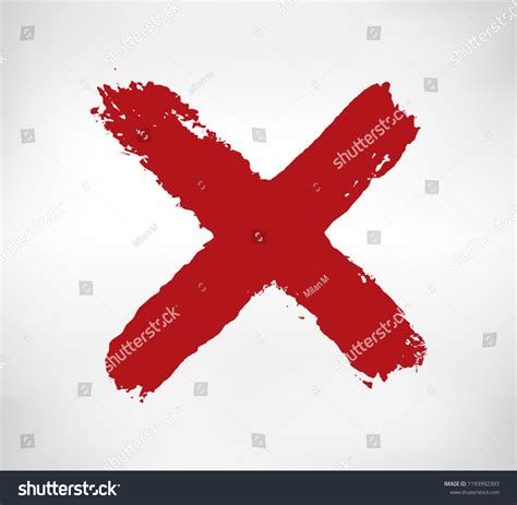 Xgrunge Letter Xvector Cross Sign Stock Vector Royalty Free