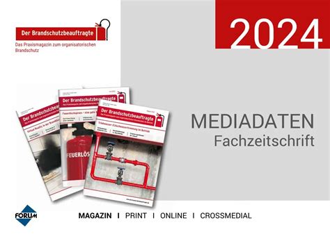 Der Brandschutzbeauftragte Unsere Mediadaten F R Ihre Werbung