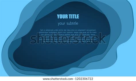 Horizontal Banners 3d Abstract Blue Background เวกเตอร์สต็อก ปลอดค่า