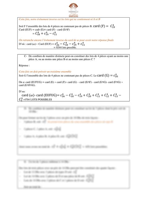 Solution Probabilit Exercices Corrig S Td Studypool