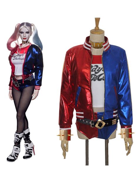 Harley Quinn margot robbie Suicide Squad Cosplay Costume Full Set Halloween - Costumeslive.com