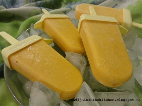 Khadija Is In The Kitchen Sucettes Glac Es La Mangue Mango Ice