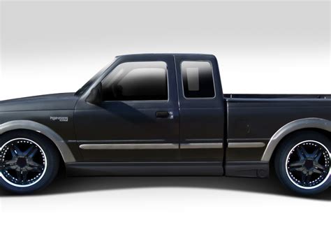 1993 Ford Ranger Fiberglass Sideskirts Body Kit 1993 1997 Ford Ranger Extended Cab Duraflex