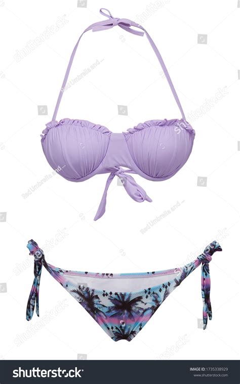 Detailed Shot Twopiece Swimsuit Consists Bikini Stock Photo 1735338929 Shutterstock
