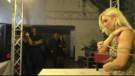 1 On 1 Bondage Escape Challenge In Vienna Super Sexy Dany Blonde Tied By Lena King Part 2