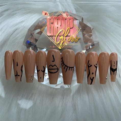 Nude Silhouette Silhouette Nails Fall Patchwork Nail Mania