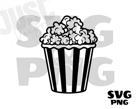 Popcorn Svg Movie Snacks Svg Popcorn Bucket Svg Popcorn Snacks Svg