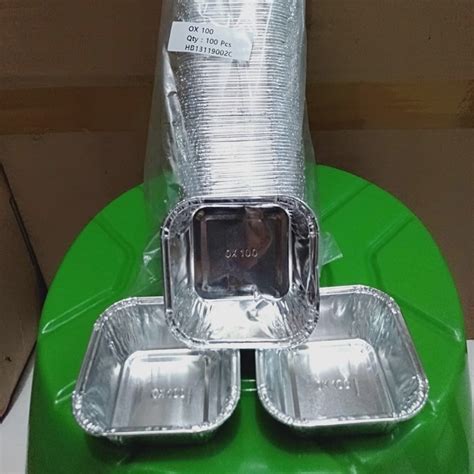 Aluminium Foil Tray Cup Cetakan Kue Alumunium Foil OX 100 Shopee