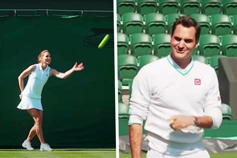 Federer Spiega Il Tennis A Kate Middleton Con Qualche Intoppo Questa