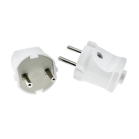 Eu A Plug French Korea Mm Pin Diy Rewireable Plug