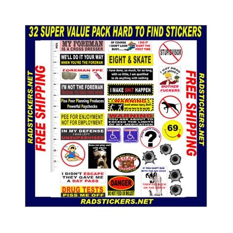 Value Pack Of My Top 32 Selling Stickers Etsy