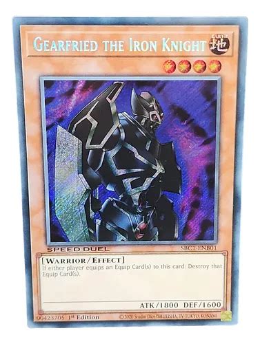 Gearfried The Iron Knight Secret Speed Duel Yugioh Ingles