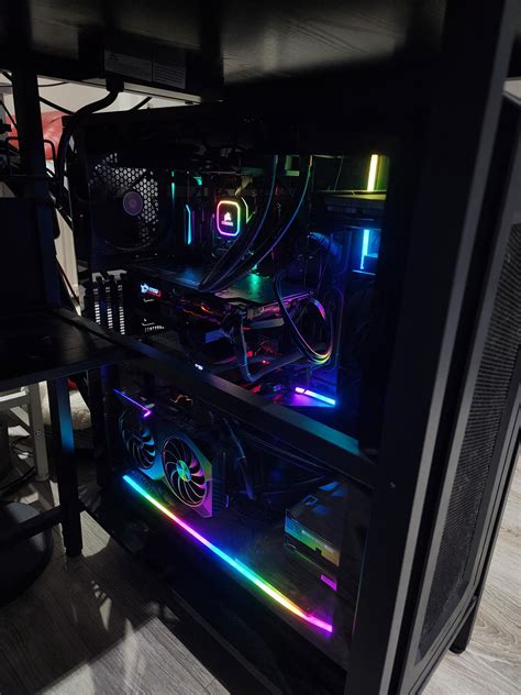 2 in 1 PC, now with a glass panel and RGB strips : r/pcmasterrace