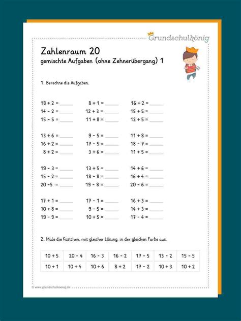 Gemischte Aufgaben Bullet Journal Mathematics First Grade Primary School