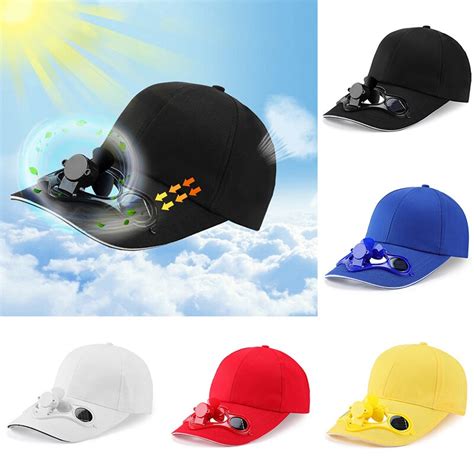 Sunscreen Solar Powered Fan Hat Summer Outdoor Sport Hats Sun