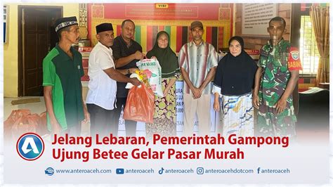 Jelang Lebaran Pemerintah Gampong Ujung Betee Gelar Pasar Murah