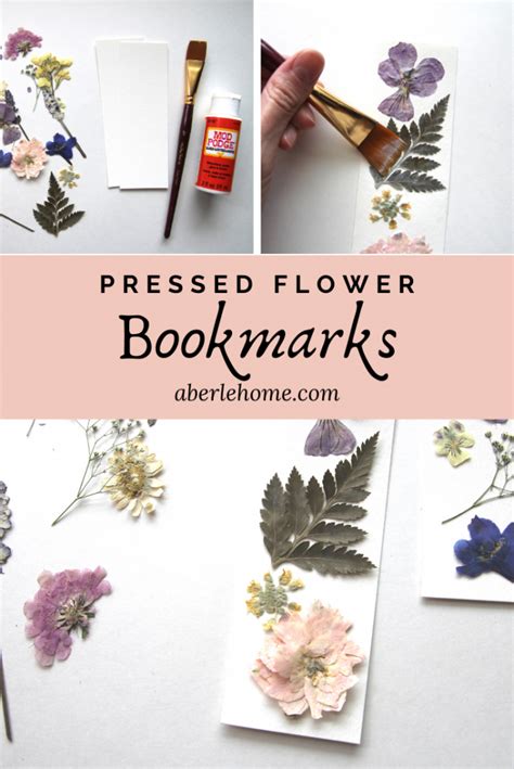 Pressed Flower Bookmarks - Aberle Home