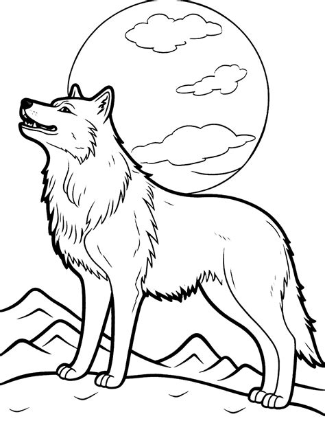 50 Wolf Coloring Pages: Printable Sheets