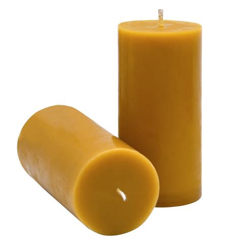 Candles 100 Beeswax Pillar Flat Top Model Pc D5ft Furniture And Home