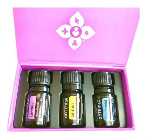 Kit Doterra De Apresentação Com 3 Óleos Essenciais 5ml Cada Frete Grátis