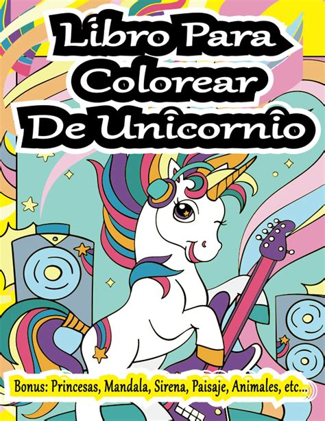 Buy Unicornio Libro Para Colorear Plantillas De Libros Para