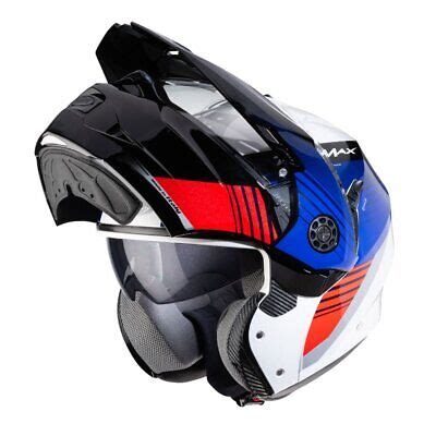 Caberg Tourmax Titan Motorcycle Helmet White Blue Red EBay