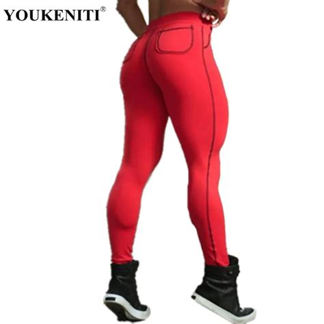 Youkeniti 2018 New Brand Women Fitness Legging Workout Sports Push Hip