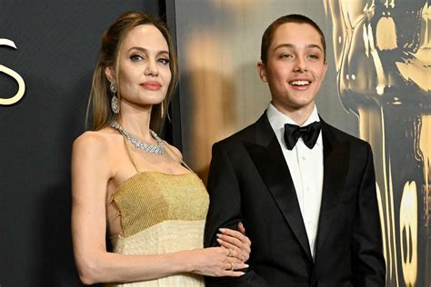 Angelina Jolie Poses With Son Knox 16 In Rare Red Carpet Appearance