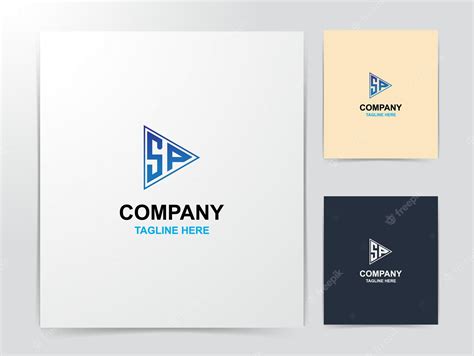 Premium Vector | Creative sp logo design