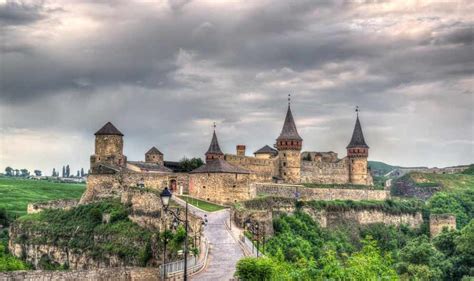 Schloss Kamianets Podilskyi Eines Der Sieben Wunder Der Ukraine