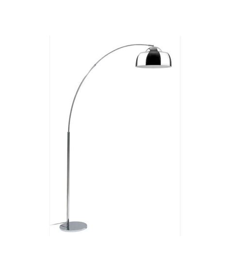 Lampadaire arc métal réflecteur E27 60W base diametre 30 cm noir