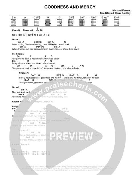 Goodness Mercy Chords Pdf Michael Farren Praisecharts Hot Sex Picture