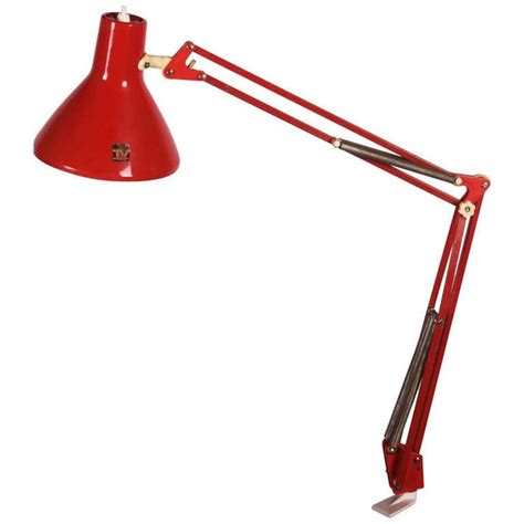 Red Desk, Table Lamp by Luxo - Etsy