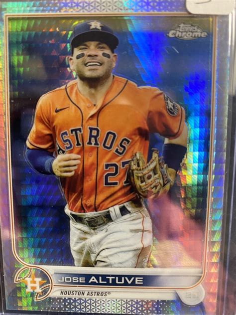 Jose Altuve 2022 Topps Chrome Refractor 6 Houston Astros EBay