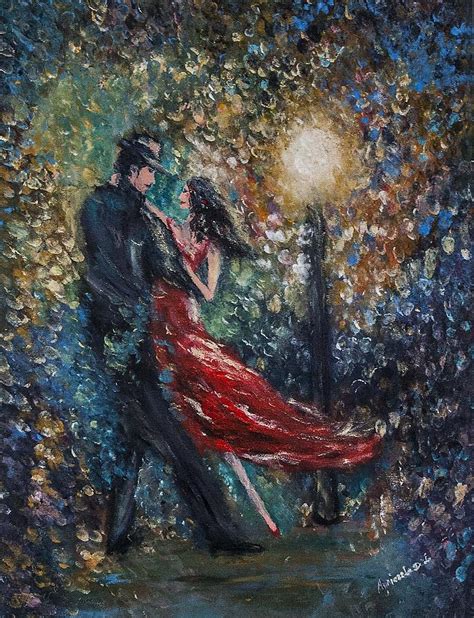 Night Dance Painting by AgnieszkaA Jargiello - Fine Art America