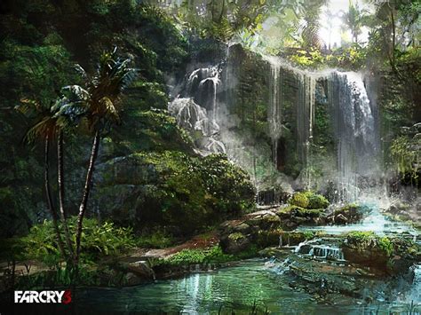 Waterfall Scenery Waterfall 300x225 Far Cry 3 Maps And Scenery